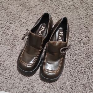 Mudd Women's Dark Brown Slip-On Loafers